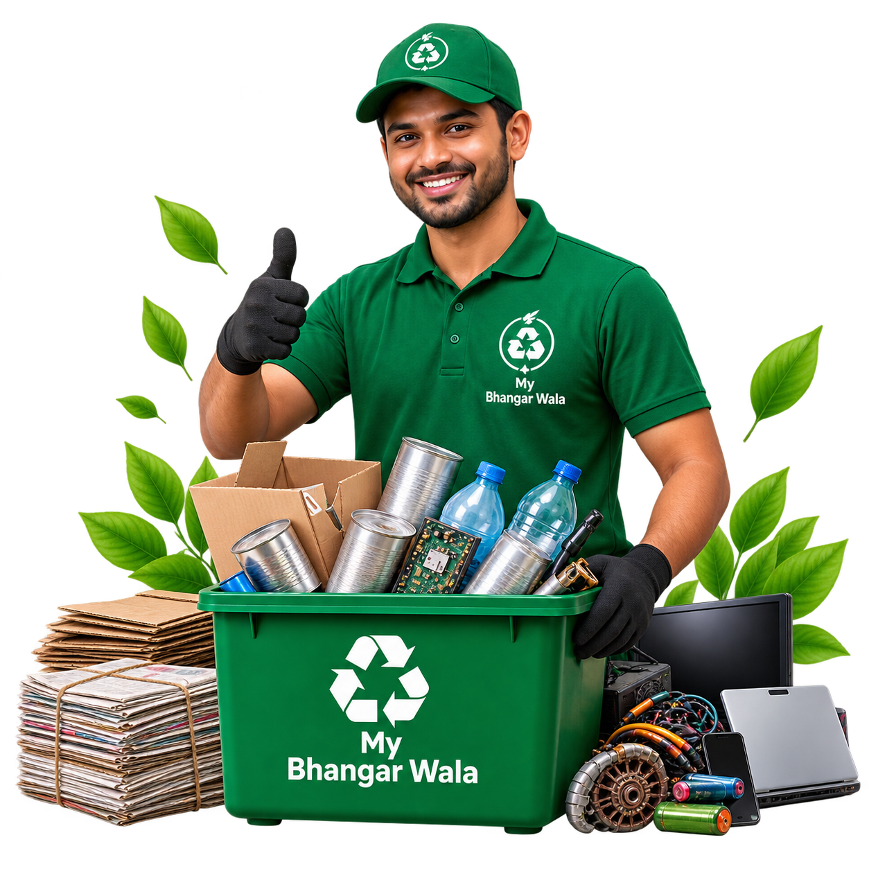 My Bhangar Wala scrap collection truck for doorstep scrap pickup in Mumbai